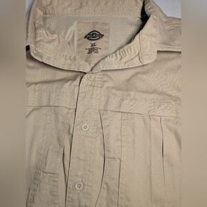 Dickies Tan Button-Up Shirt